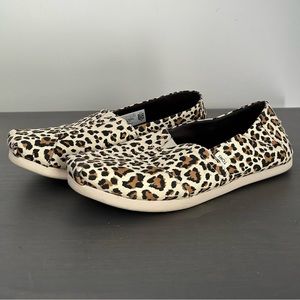 TOMS Women’s Classics Alpargata Slip On Shoes in Leopard Print - size 7.5